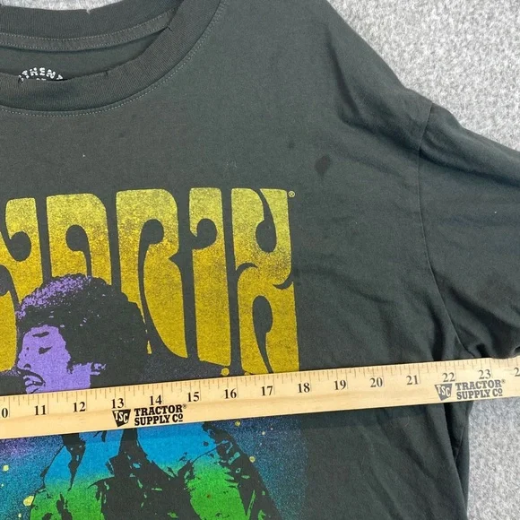Jimi Hendrix band tee XL 1970 tour graphic t shirt city list rainbow thrashed - Picture 4 of 7